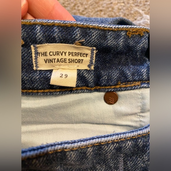 Madewell The Curvy Perfect Vintage Short Burnett Wash Size 29 - Picture 8 of 15